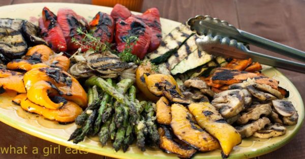 Grilled Vegetables with Lemon Thyme Butter.