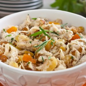 Chicken Salad with Apricots and Tarragon.