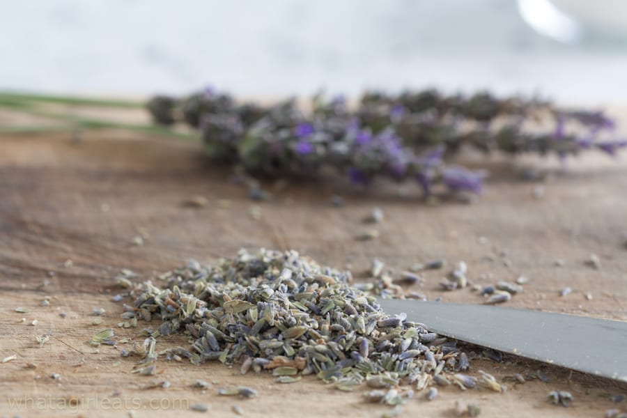 chopped lavender