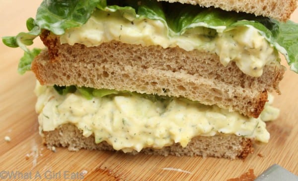 Classic egg salad sandwich.