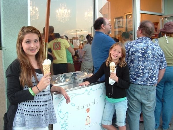 Carmela's ice cream, pasadena, california.