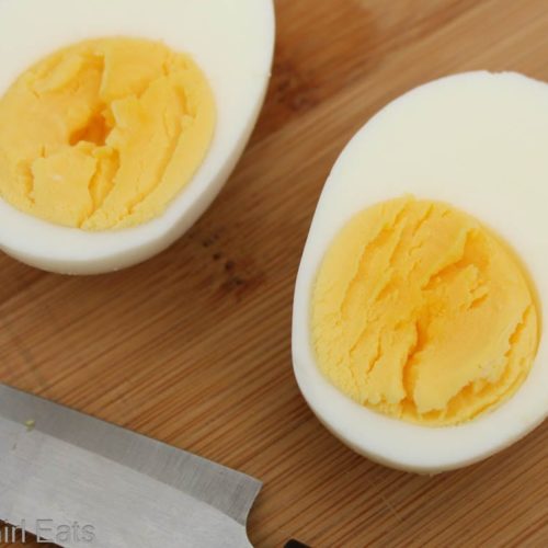 A perfect hard boiled egg.