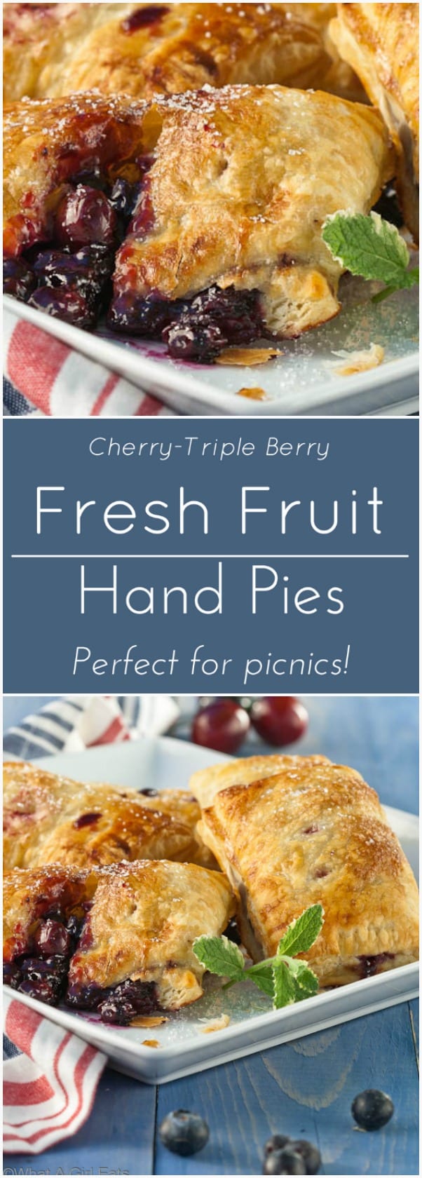 Cherry-Triple Berry Hand Pies. 