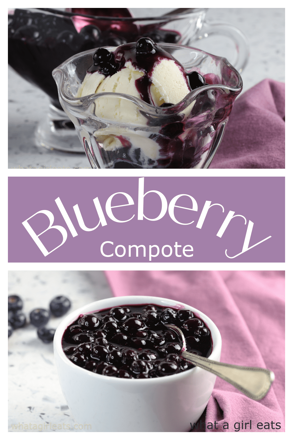 Blueberry compote is a delicious and easy dessert sauce. It's the perfect topping for ice cream, blintzes, cheesecake and more.