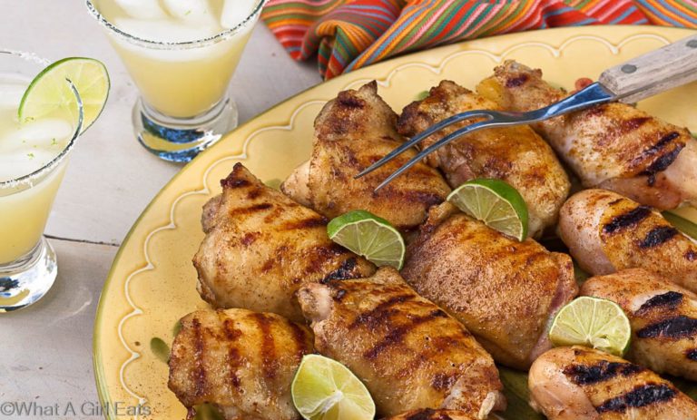 Tequila-Glazed Grilled Chicken Thighs