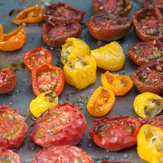 Oven dried Moonblush Tomatoes