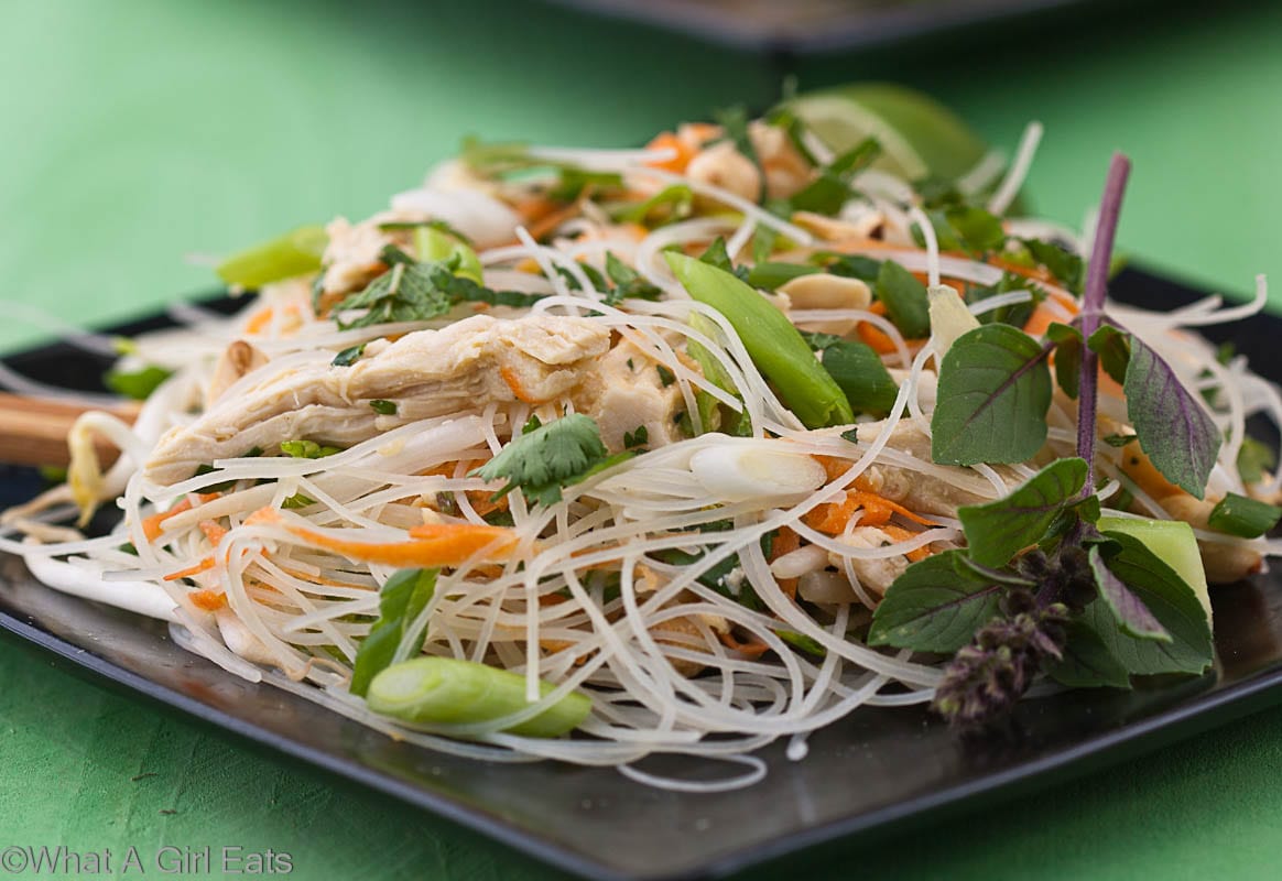 Thai Rice Noodle Salad - What A Girl Eats