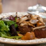 Steak with sauteed mushrooms