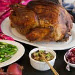 Five spice turkey with sticky rice is an Asian inspired Thanksgiving meal that your family will love! | @whatagirleats