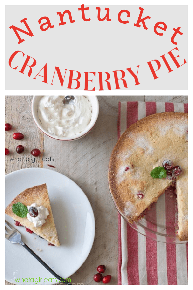 Nantucket Cranberry Pie is the easiest pie ever! Mix the batter and pour over cranberries!