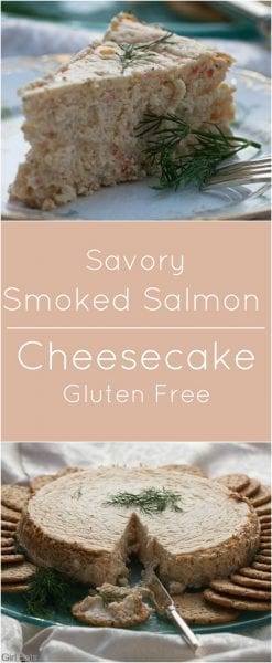 Savory Smoked Salmon Cheesecake gluten free