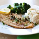 Pan-Fried Dover Sole with Capers and Lemon is a fast and easy-to-make fish dish for a busy weeknight. This meal comes together in less than 30 minutes! | What a Girl Eats