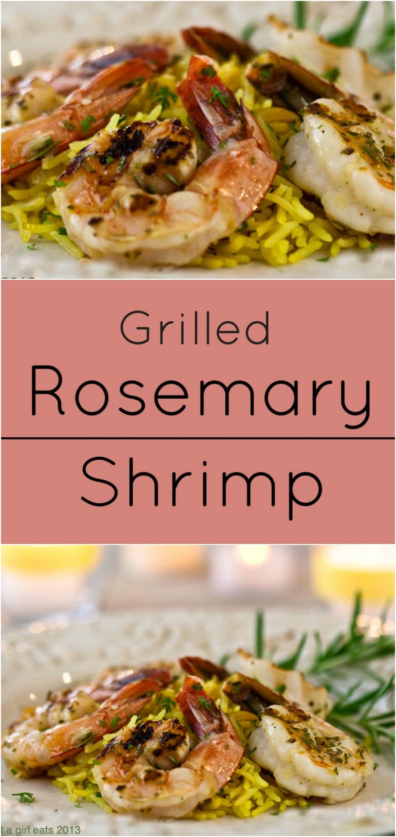 Grilled Rosemary Shrimp is ready in under 30 minutes! Low carb, Paleo and Whole30 Compliant. 