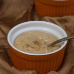 Homemade maple pudding ﻿is creamy, rich, and sweet. With a touch of maple sugar and nutmeg, this easy homemade pudding recipe is the perfect fall dessert. | WhatAGirlEats.com