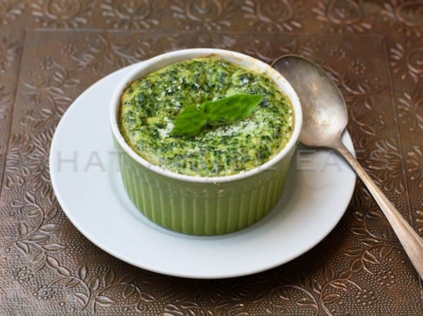 Spinach Souffle mixture.