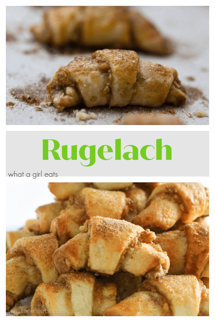 Cinnamon rugelach cookies, with rich, cream cheese dough and a variety of possible fillings, are a delicious any-holiday cookie recipe.
