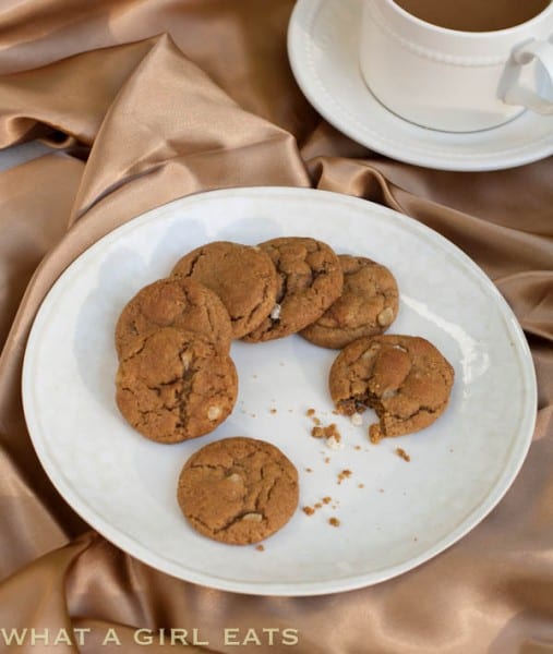 ginger cookies on plate.