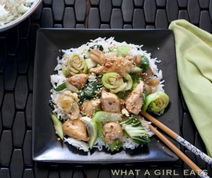 Classic chicken stir fry with bok choy