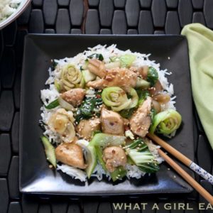 Classic Stir-Fry with chicken and bok choy.