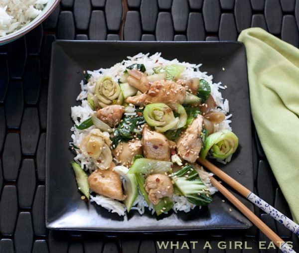 Classic Stir-Fry with chicken and bok choy.
