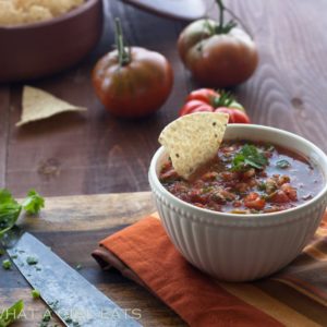 Salsa fresca ﻿is a quick, easy, and fresh homemade salsa. This easy salsa recipe is a great way to use fresh garden tomatoes.