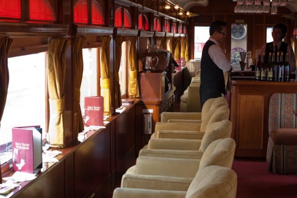 Lounge car in the Napa Valley Wine Train.