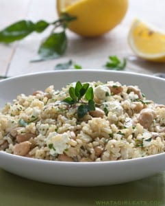 Mediterranean Rice Salad With Herbs And Feta