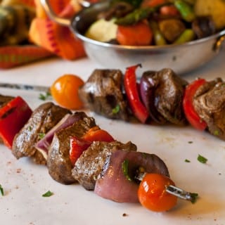 Moroccan Beef Kebabs.