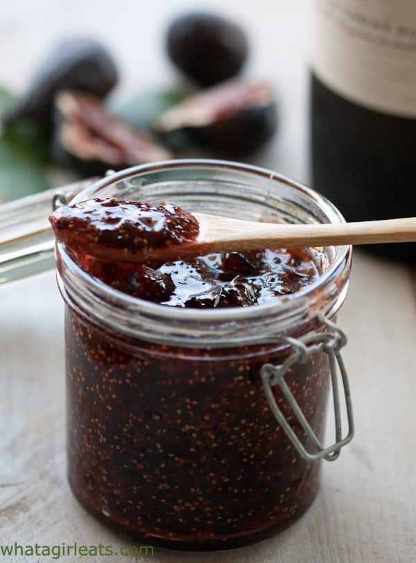 ruby port fig jam on a spoon