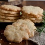 Savory Rosemary Cheddar Shortbread - Recipe from What a Girl Eats