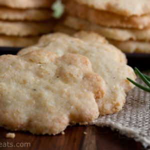 Savory Cheddar and Rosemary Shortbread