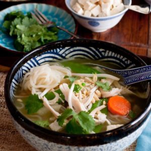 Singapore Hot Pot is loaded with fresh vegetables, shirataki noodles and tofu. Add condiments to your bowl to make it spicy, sweet, or salty to your taste.