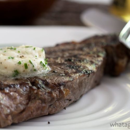 Shallot-Horseradish Chive Steak Butter.