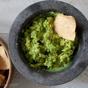 Jalapeño Shallot Guacamole. Molcajete: Not only is it traditionally used for making guacamole and salsa, it can also be used to grind spices.