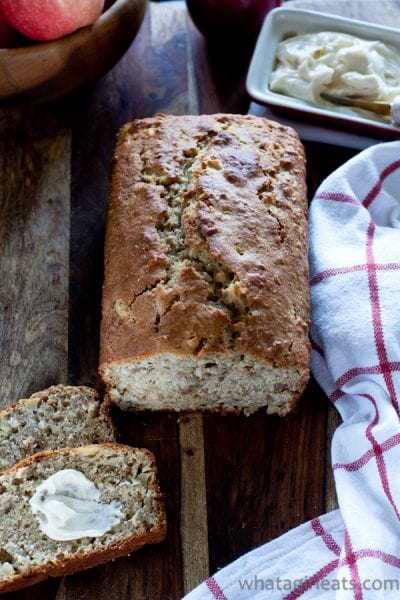 Apple Walnut Bread with Maple Butter.