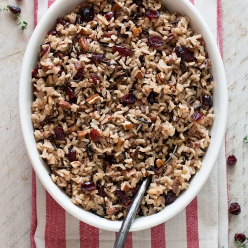 Cranberry Pecan Wild Rice - What A Girl Eats