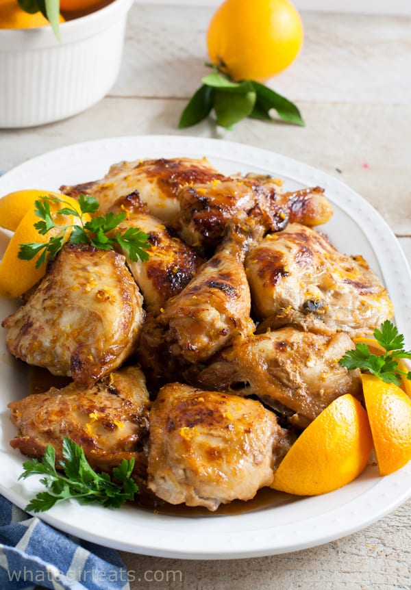 Slow-Cooker Chicken With Orange Sauce {And Grand Marnier} Low Carb and gluten free