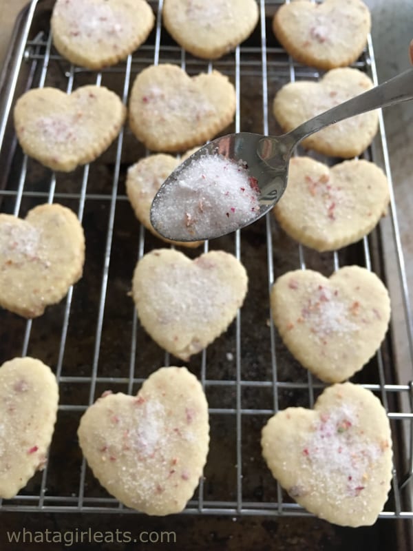 Rose-scented shortbread. Perfect for tea time!