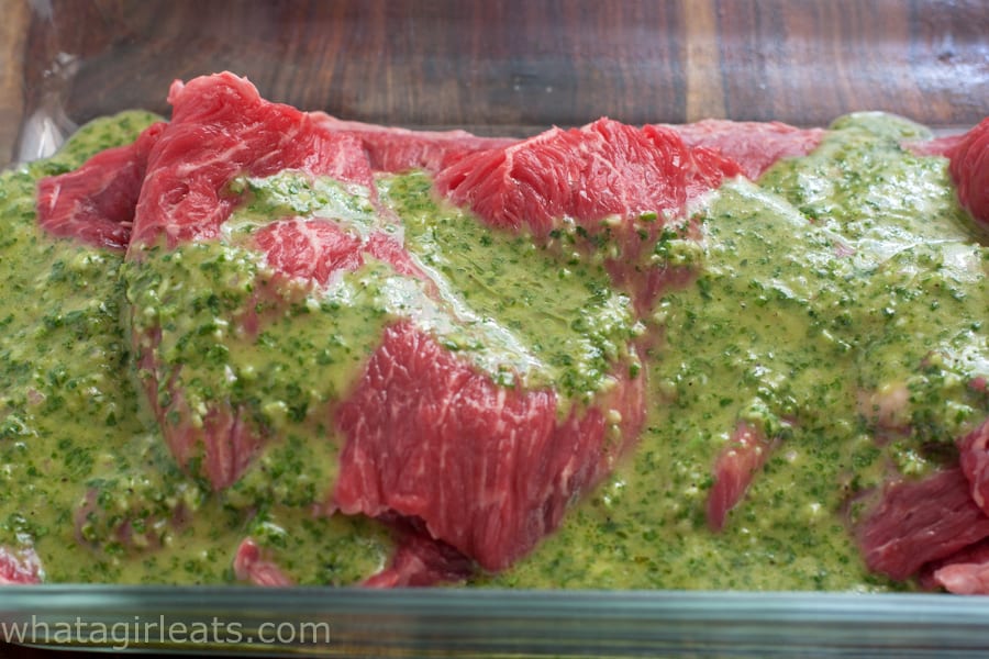 Take your grilled meat up a notch with this Cilantro-Garlic Marinade and Sauce is Whole30 compliant and Paleo.