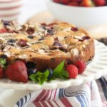 Grain free Fresh Berry cake is a delicious addition to your gluten free baking!