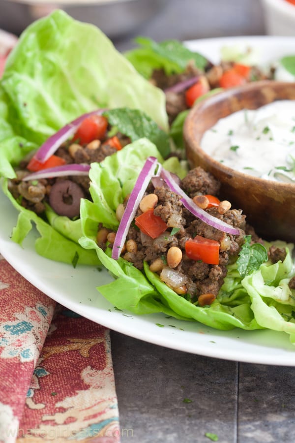Middle Eastern Lettuce Wraps {Whole30}