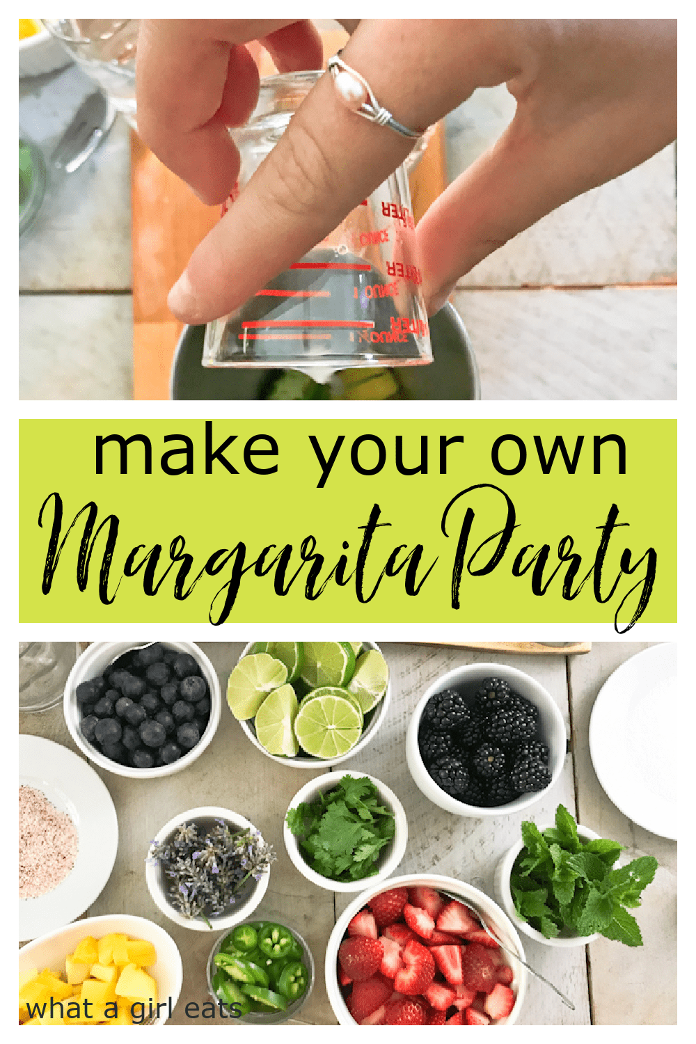 Looking for a unique, super fun, party idea? Try a margarita party! Your guests will love mixing up their own margarita creations!