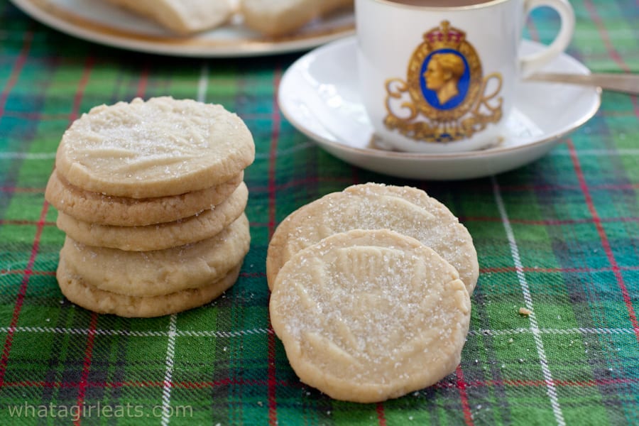 Classic Scottish shortbread shaped into rounds.