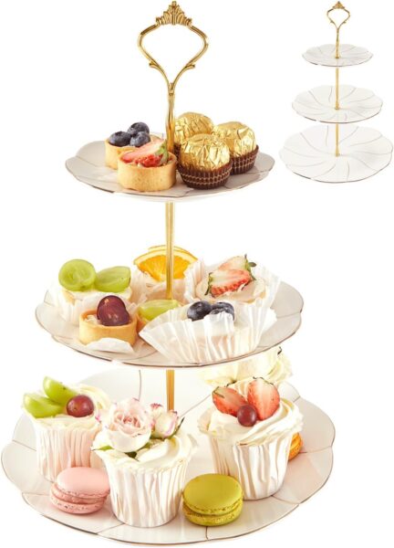 tiered tea tray.