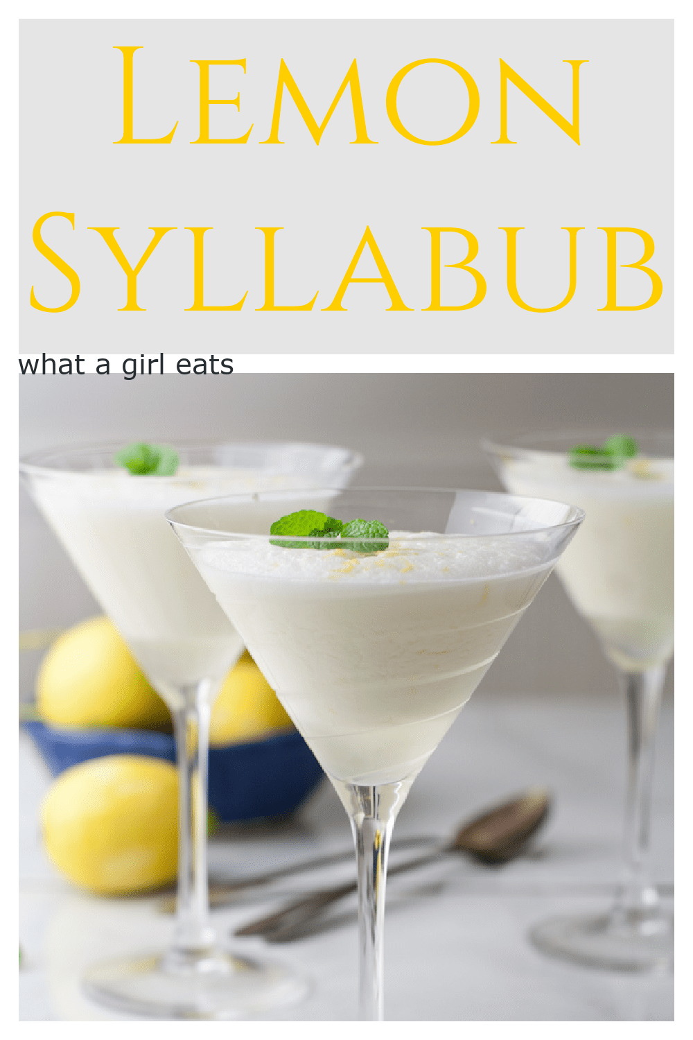 Syllabub is an old English dessert, made with white wine, sugar, heavy cream. It was popular from the 16th century to 18th centuries.