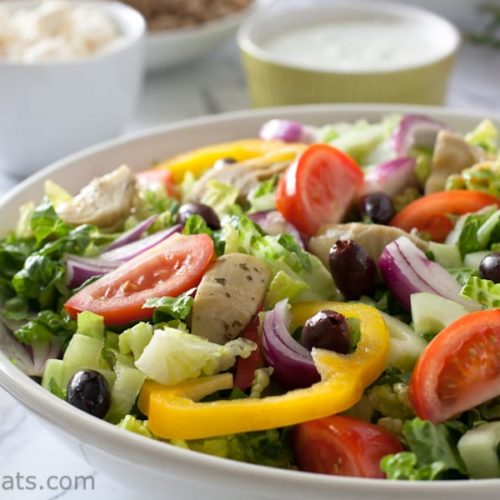 Greek Gyros salad keto whole30