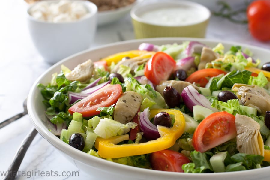 Quick Greek Gyros Salad