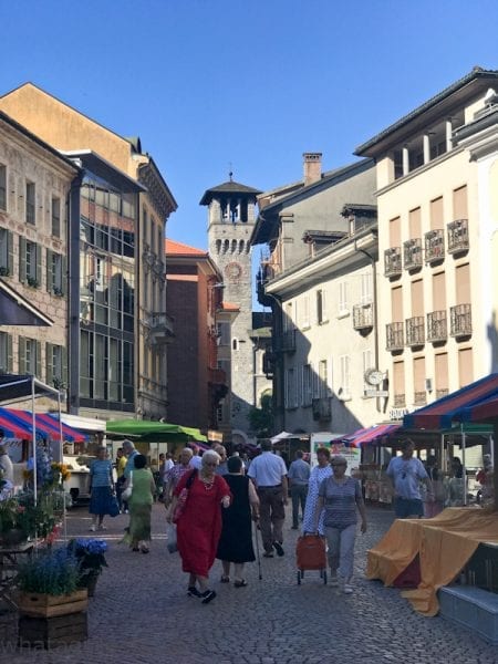 Bellinzona Market square.