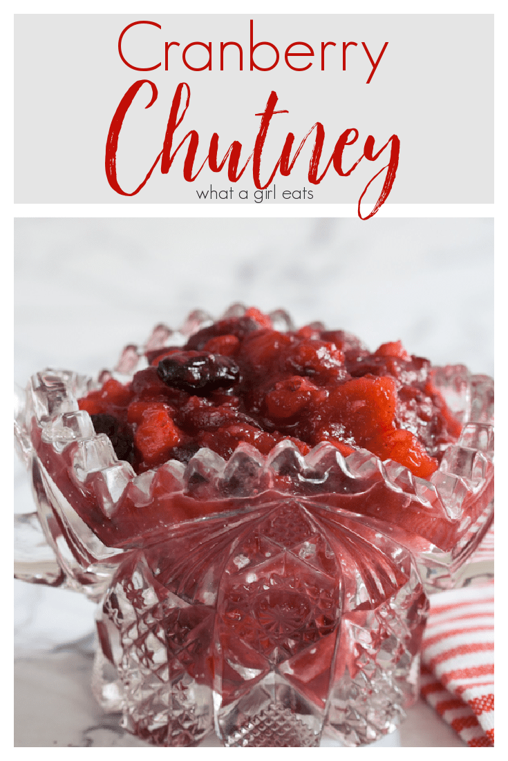 Cranberry chutney is a delicious and easy accompaniment to turkey or ham. A blend of fresh cranberries, apples, oranges and spices are simmered to make a sweet, tart and spicy condiment.