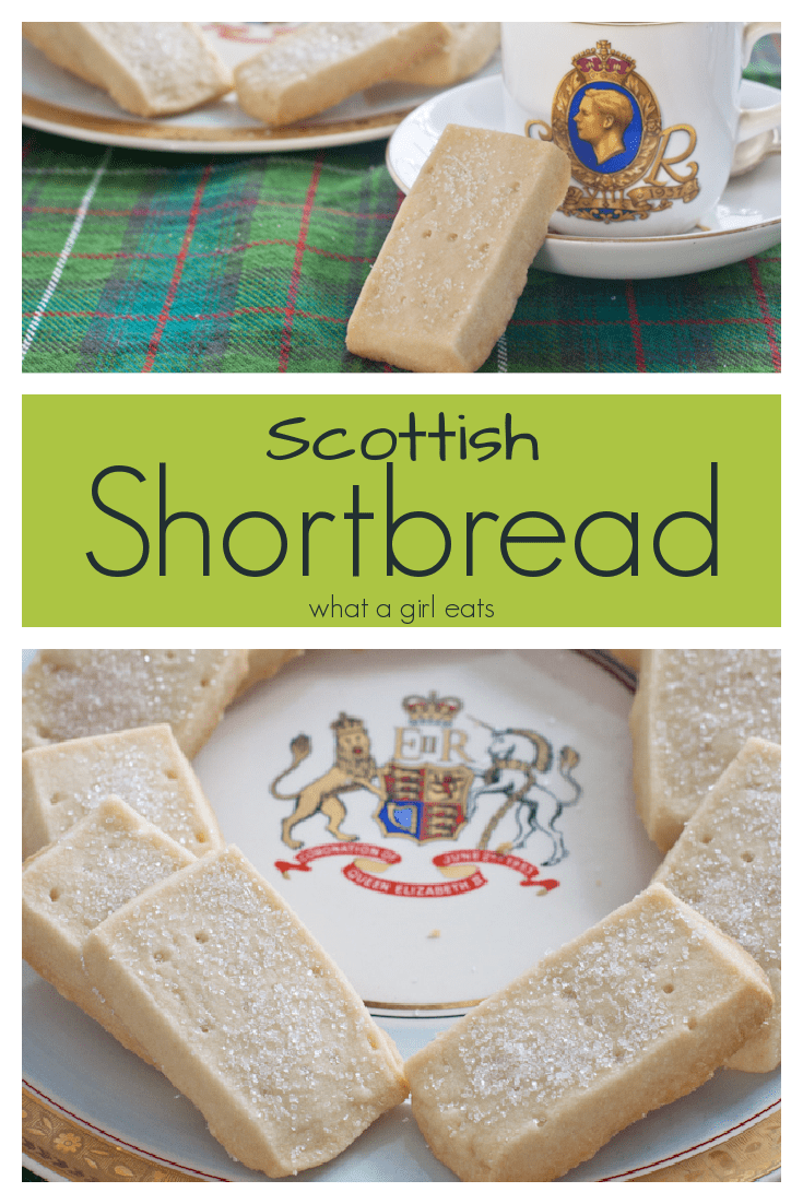Scottish shortbread is a deliciously simple biscuit (cookie) with just 3 ingredients. Perfect with a cup of tea!